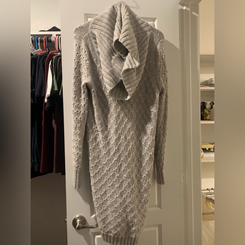 Chunky Cowl Neck Sweater Dress